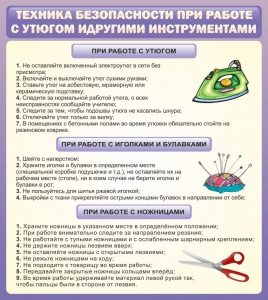 Стенд "Техника безопасности при работе с утюгом" - fgospostavki.ru - Югорск