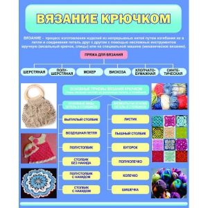 Стенд "Вязание крючком" - fgospostavki.ru - Югорск