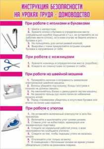 Стенд "Инструкция безопасности на уроках труда №1" - fgospostavki.ru - Югорск