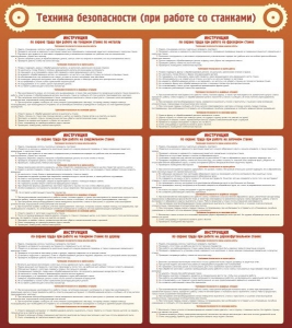 Стенд "Техника безопасности (при работе со станком)" - fgospostavki.ru - Югорск