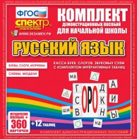 Динамические раздаточные пособия. Русский язык (комплект демонстрационных материалов). Касса букв, слогов, звуковых схем с набором интерактивных таблиц. - fgospostavki.ru - Югорск