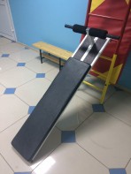 Доска для пресса навесная на шведскую стенку с двумя валиками (длина 1,5 метра) - fgospostavki.ru - Югорск