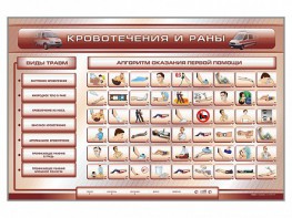 Трехсекционный базовый комплект "Травмы. Кровотечения. Ожоги" для учащихся общеобразовательных учреждений - fgospostavki.ru - Югорск