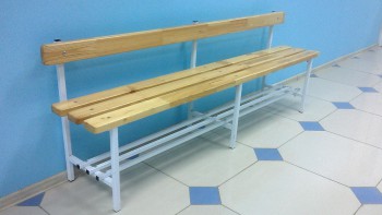 Скамья для раздевалок со спинкой (2,5 метра) - fgospostavki.ru - Югорск