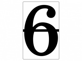 Набор магнитных карточек "Произвольный размер "6" (3 штуки) - fgospostavki.ru - Югорск