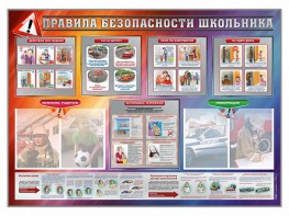 Стенд-уголок "Правила безопасности школьника" - fgospostavki.ru - Югорск