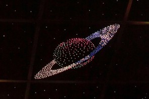 Потолок "Звездное небо с анимационным фибероптическим эффектом сатурн" - fgospostavki.ru - Югорск