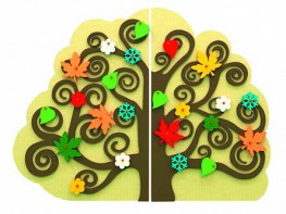 Сенсомоторное декоративно-развивающее панно "Времена года" - fgospostavki.ru - Югорск