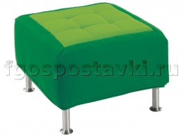 Пуф квадратный на хромированных ножках - fgospostavki.ru - Югорск