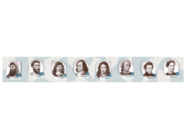 Стенд-лента "Выдающиеся деятели математики" - fgospostavki.ru - Югорск