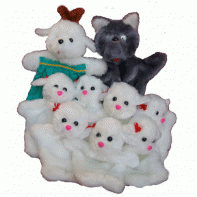 Набор перчаточных кукол "Волк и семеро козлят" - fgospostavki.ru - Югорск