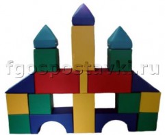 Мягкий модуль-конструктор "Городок" (20 элементов) - fgospostavki.ru - Югорск