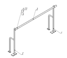 Станок хореографический напольный (1,5 метра, однорядный) - fgospostavki.ru - Югорск