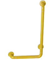Поручень опорный L-образный вертикальный (желтый) - fgospostavki.ru - Югорск