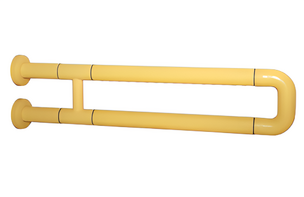 Поручень неоткидной двухопорный с антибактериальным покрытием (желтый) - fgospostavki.ru - Югорск