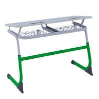 Парта SMARTY двухместная регулируемая по высоте (наклонная столешница) - fgospostavki.ru - Югорск