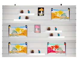 Стенд экспозиционный навесной для детских работ - fgospostavki.ru - Югорск