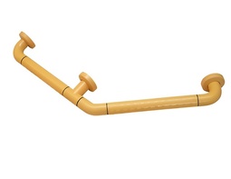 Поручень угловой трехопорный с антибактериальным покрытием (желтый) - fgospostavki.ru - Югорск