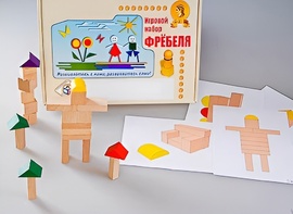 Игровой набор Фребеля "Конструктор деревянный без соединений-3" (Серия "Эксперимент") - fgospostavki.ru - Югорск