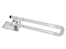 Поручень откидной с антибактериальным покрытием (белый) - fgospostavki.ru - Югорск