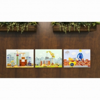 Комплект настенных панелей «Стройка» - fgospostavki.ru - Югорск