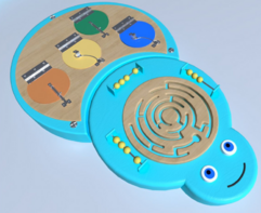 Настенный игровой элемент «Гусеница» - fgospostavki.ru - Югорск