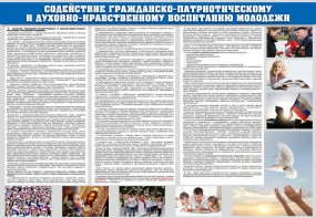 Стенд "Содействие гражданско-патриотическому и духовно-нравственному воспитанию молодежи" - fgospostavki.ru - Югорск