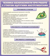 Стенд "Техника безопасности при работе с утюгом" - fgospostavki.ru - Югорск