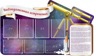 Стенд "Наблюдательная астрономия" - fgospostavki.ru - Югорск