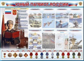 Стенд-уголок "Юный патриот России" - fgospostavki.ru - Югорск