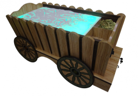 Стилизованный световой стол "Телега" - fgospostavki.ru - Югорск