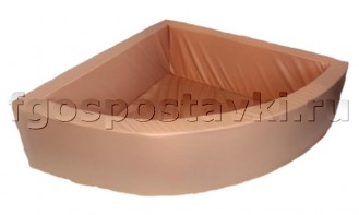 Сухой бассейн угловой полукруглый (без рисунка) - fgospostavki.ru - Югорск