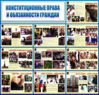 Стенд "Конституционные права и обязанности граждан" - fgospostavki.ru - Югорск