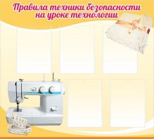 Стенд "Правила техники безопасности на уроке технологии" - fgospostavki.ru - Югорск